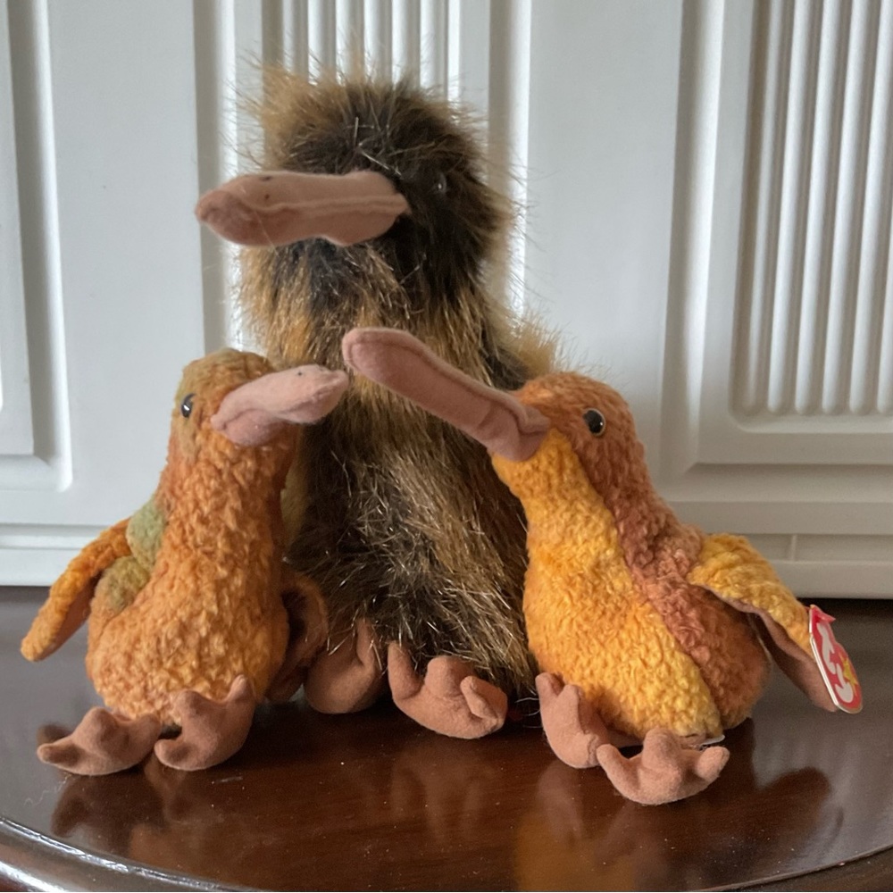 Ty “Beak” buddy & beanie baby pair